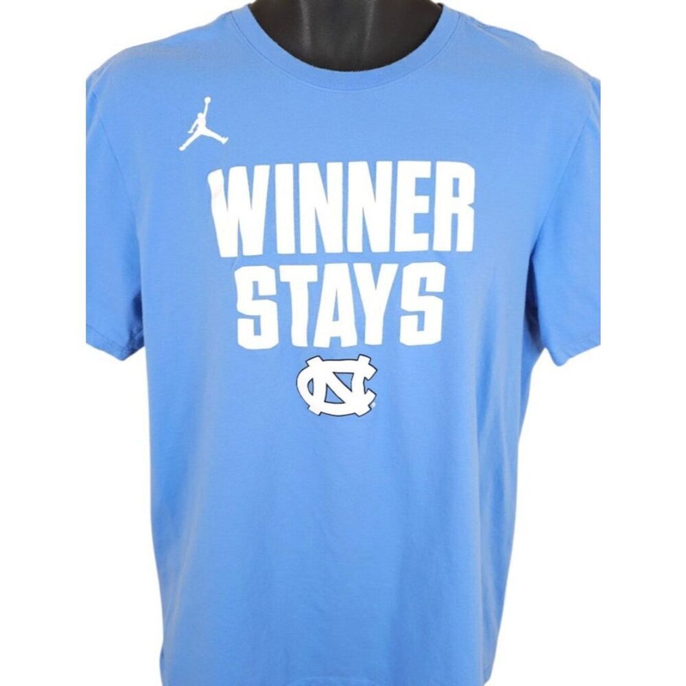 North Carolina Tar Heels T Shirt Mens Size Large Blue Nike NCAA University